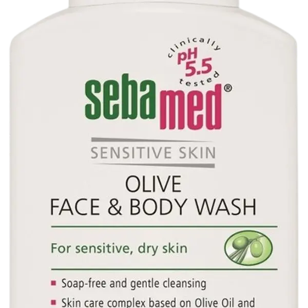 SEBAMED Mycí emulze na tělo a obličej, olivová 200 ml