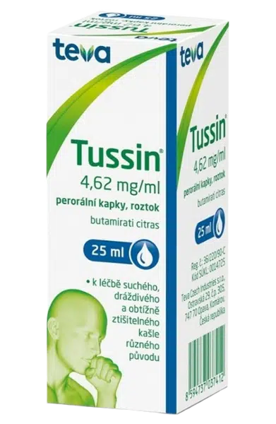 TUSSIN Kapky, roztok 4.62mg/ml, 25 ml