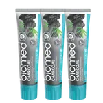 BIOMED Charcoal zubní pasta 3 x 100 g