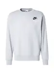 Nike Sportswear Mikina 'CLUB'  sivá / čierna / biela