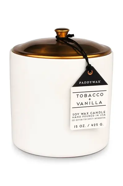 Paddywax Vonná  sójová sviečka Tobacco & Vanilla 425 g