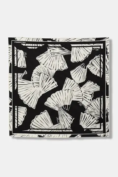 Hedvábný šátek Karl Lagerfeld K/SIGNATURE