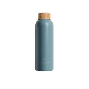 WATERDROP Lahev nerez tmavá tyrkys matt 600 ml