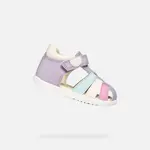 Fialové dievčenské sandále Geox Macchia