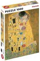 Puzzle Klimt: Polibek 1000 dílků (Metalické)