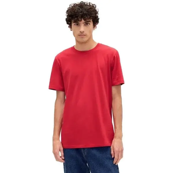 GAP V-EVERYDAY SOFT CREW - SOLID Pánské tričko, červená, velikost