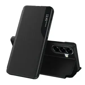 Eco Leather View Case, Samsung Galaxy A37 5G, černé
