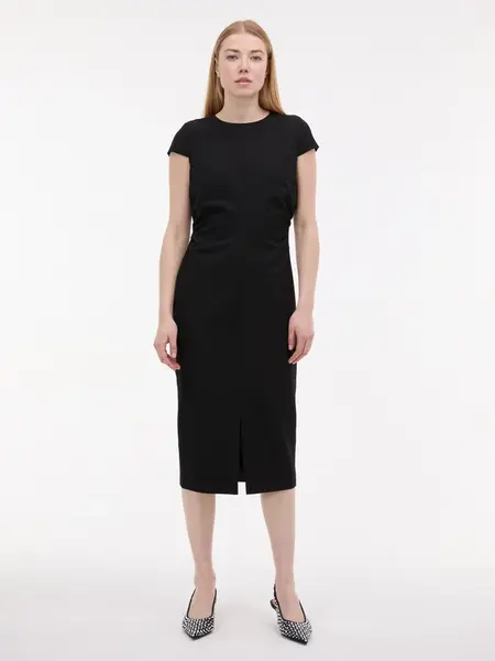 Čierne puzdrové šaty ORSAY