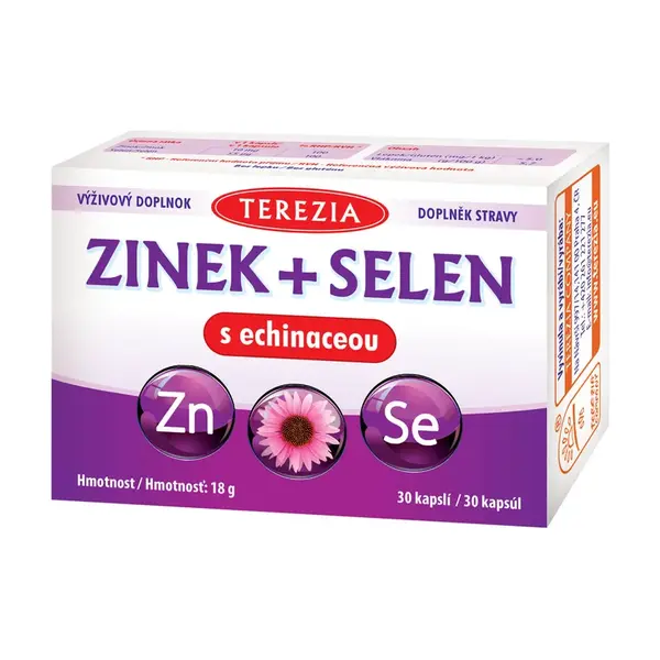 Terezia Company Zinek + Selen s echinaceou 30 kapslí