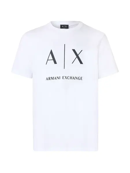ARMANI EXCHANGE Tričko  čierna / biela