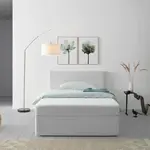 MID.YOU AMERICKÁ POSTEL, 140/200 cm, barvy stříbra