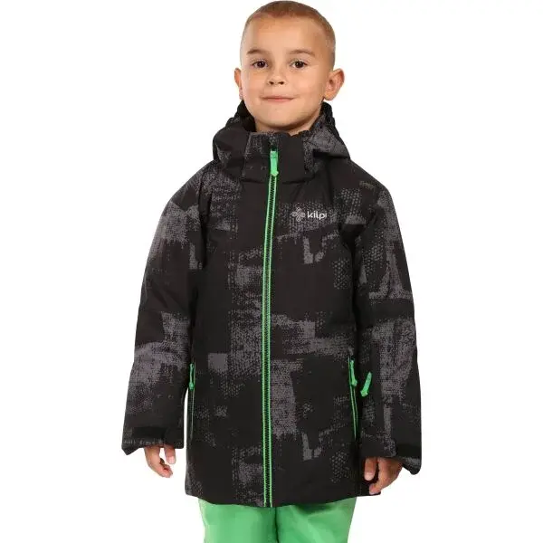 KILPI ATENI Chlapecká lyžařská bunda, černá, velikost
