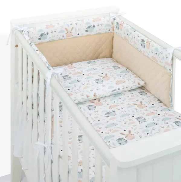 Mamo Tato Mantinel s povlečením do postýlky, 3D sada, Sovička,, 135x100 cm