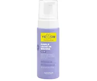 Bezoplachová fialová pěna pro neutralizaci žlutých tónů Yellow Professional Silver Purple Leave-In Mouse - 160 ml + dárek zdarma