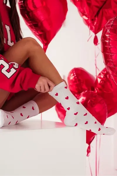 Veselé ponožky srdiečka