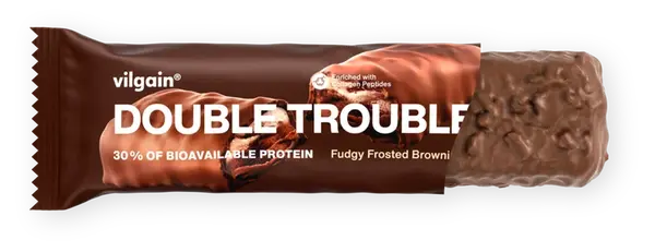 Vilgain Double Trouble Protein Bar Dvojitá čokoláda s krémom