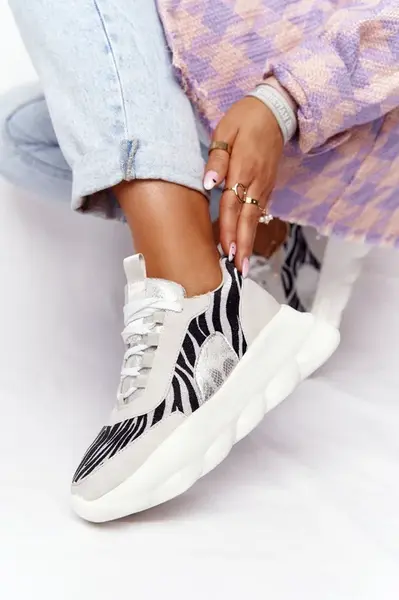 Boto Dámská Sportovní Obuv Na Platformě Lu Boo Šedé