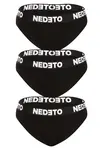 3PACK dámske nohavičky Nedeto čierne (3NKB001) S