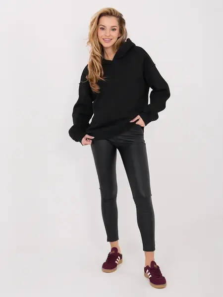 Černá mikina s kapucí