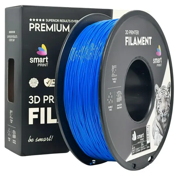 Smart Print FG-S122-E1, 3D filament, TPU 95A, 1,75mm, 1000g, Modrý (Blue)