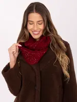 Bordová komínová šála