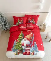 3D mikroflanelové obliečky GNOME DREAMS červené + obliečka na vankúšik 40x50 cm zdarma Rozmer obliečky: 70 x 90 cm | 140 x 200 cm