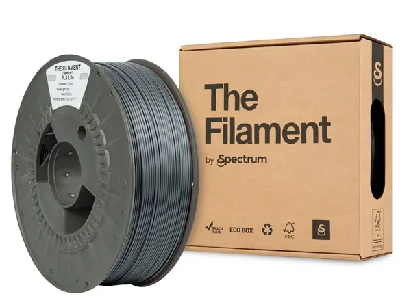 "The Filament" by Spectrum TF-24223, PLA Lite, 1,75mm, 1000g, Šedý (Grey)