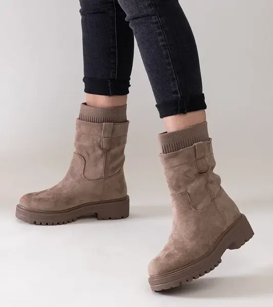 Gemre Ralia béžové slip-on holínky