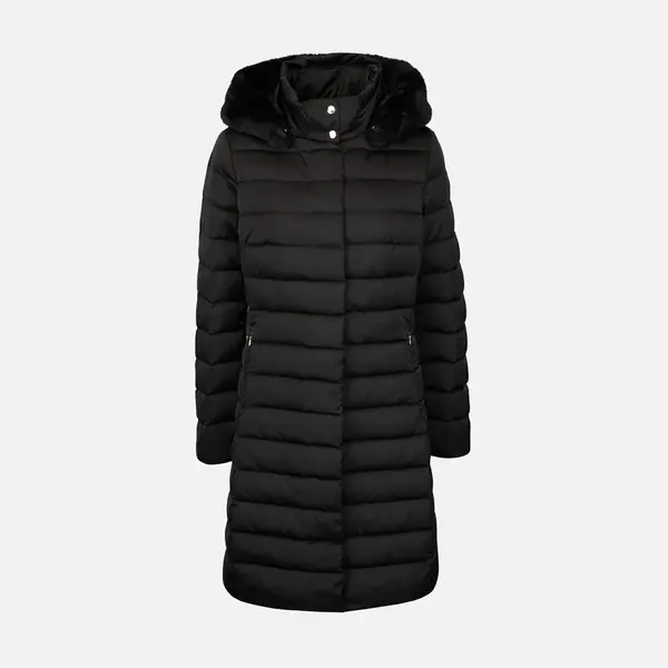 Čierna dámska páperová bunda Geox Bettanie