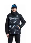 Pánská snb & ski bunda meatfly zenith černá/modrá m
