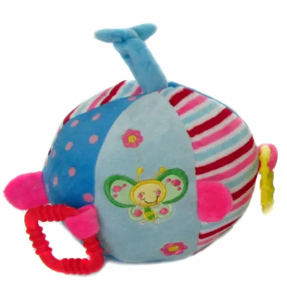 Chrastítko koule modrá – 14 cm