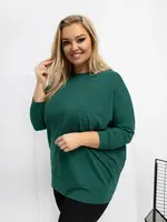 Plus size mikina v tmavozelenej farbe