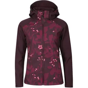 ALPINE PRO HOORA Dámská softshellová bunda, vínová, velikost