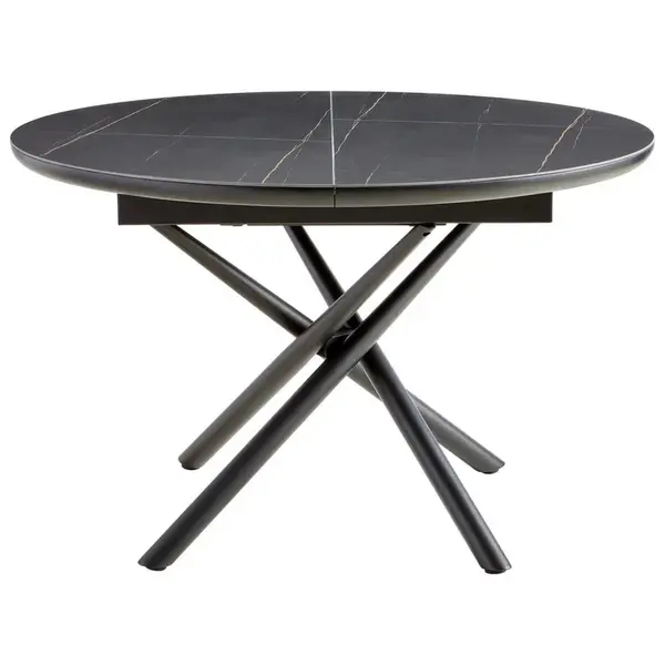 MID.YOU JÍDELNÍ STŮL, černá, 120-160/120/76 cm