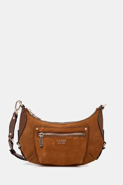 Semišová kabelka Guess MARSHA