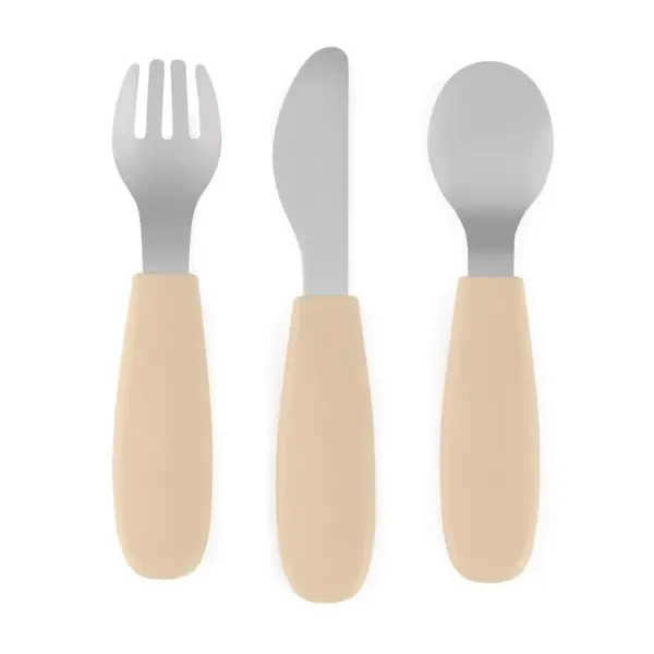 Petite&Mars Take&Match Stainless Steel Cutlery Set príbor Desert Sand 12m+ 3 ks