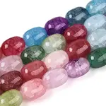 Baking Painted Crackle Glass Beads Strands