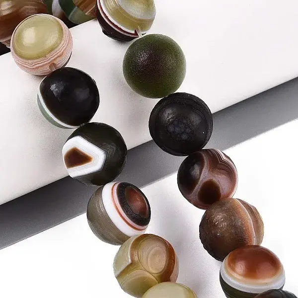 Natural Agate Beads Strands