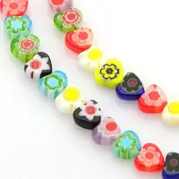 Handmade Millefiori Glass Bead Strands