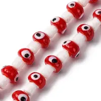 Handmade Evil Eye Lampwork Beads Strands