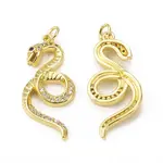 Brass Micro Pave Cubic Zirconia Pendants