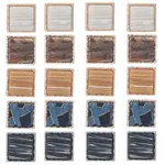 20Pcs 5 Colors 1-Hole Alloy Resin Buttons