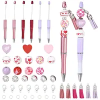 DIY Valentine's Day Personalized Beadable Pen Sets