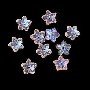 Dyed & Heated Glass Bead Caps