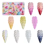 180Pcs 9 Style Electroplate Glass Pendant