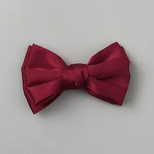 Bowknot Satin Face with Iron Shoe Buckle Clips