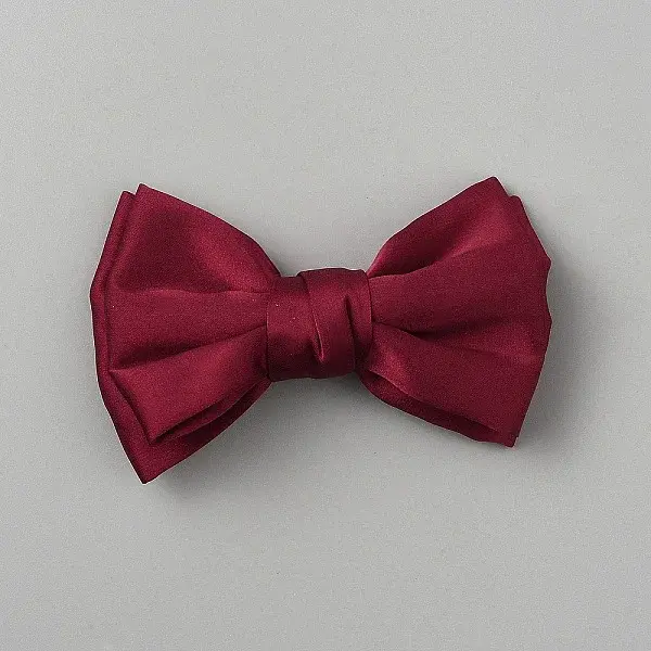 Bowknot Satin Face with Iron Shoe Buckle Clips