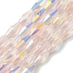 Transparent Electroplate Glass Beads