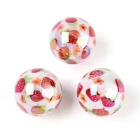 Printed Opaque Acrylic Beads