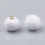 Faux Mink Fur Covered Pendants